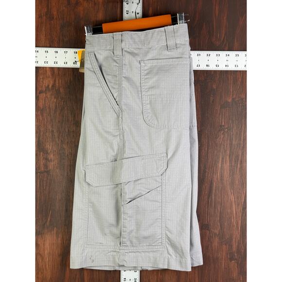 Carhartt Force Broxton Cargo Shorts Relaxed Fit Ripstop 11" Gray Mens 42 NEW NWT - Picture 3 of 10